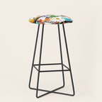 Watercolor Dinosaur Construction Crew Stool Gallery Image 1