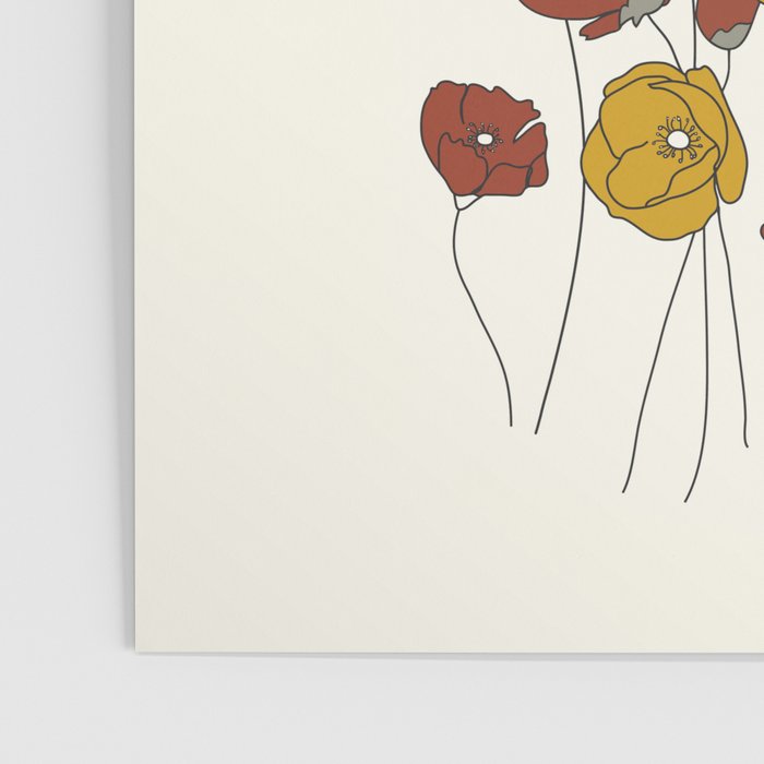 Colorful Poppy Flowers Poster Gallery Image 3