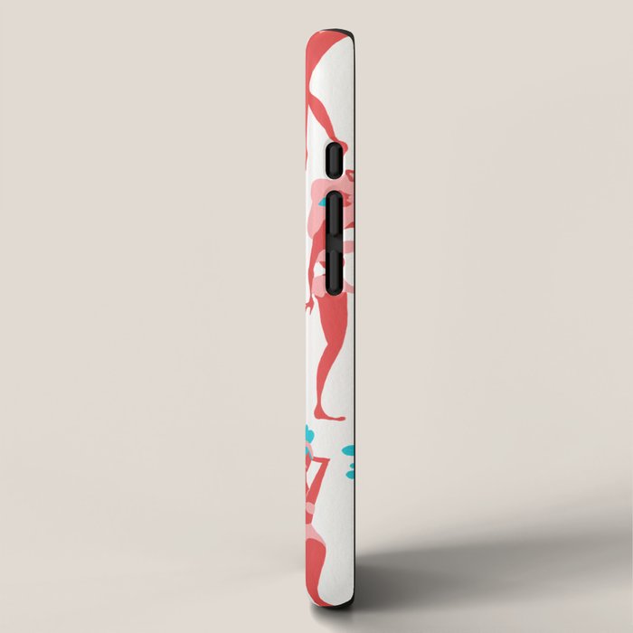 Beach Bombshells - Cyan & Coral Palette iPhone Case Gallery Image 2