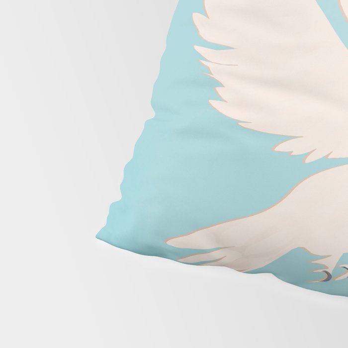Dove of Peace with Olive Branch Pillow Sham Gallery Image 4