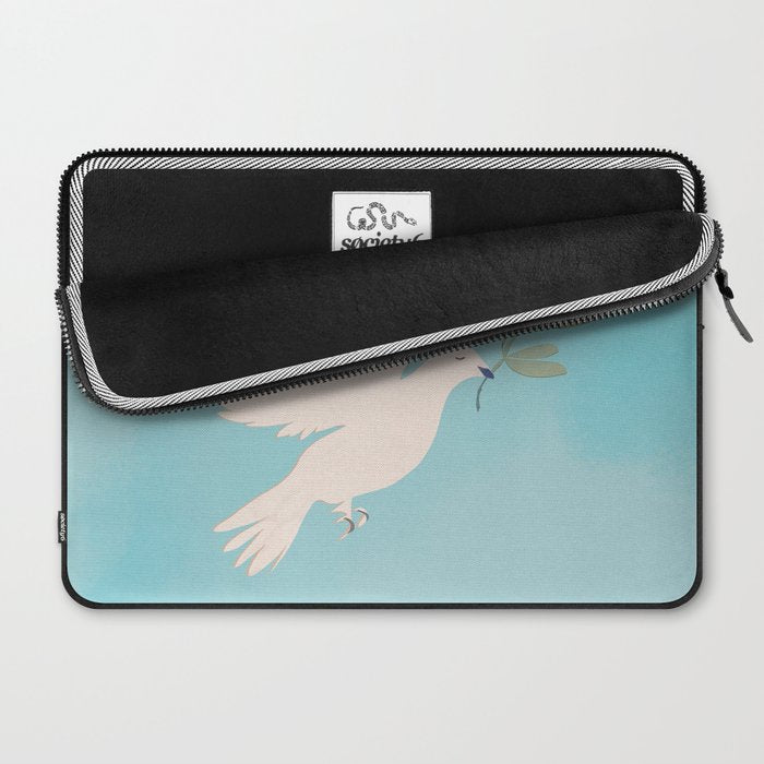 Dove of Peace with Olive Branch Laptop Sleeve Gallery Image 2