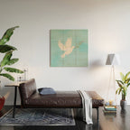 Dove of Peace with Olive Branch Wood Wall Art Gallery Image 2