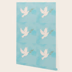 Dove of Peace with Olive Branch Wallpaper Gallery Image 2