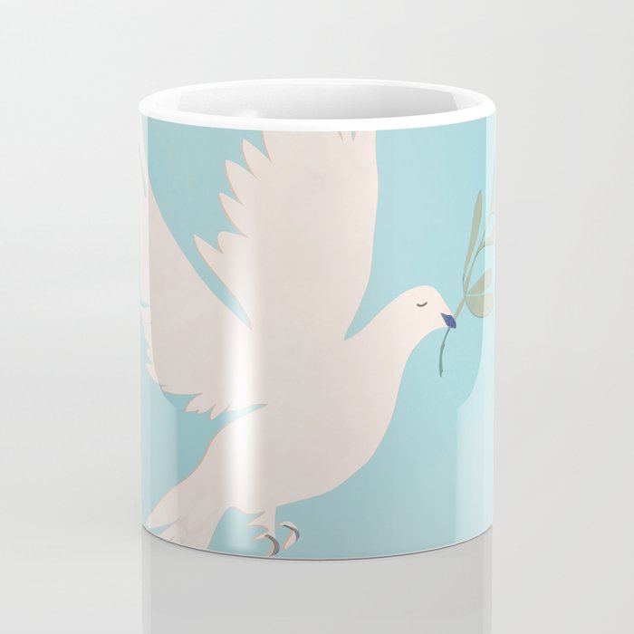 Dove of Peace with Olive Branch Coffee Mug Gallery Image 4