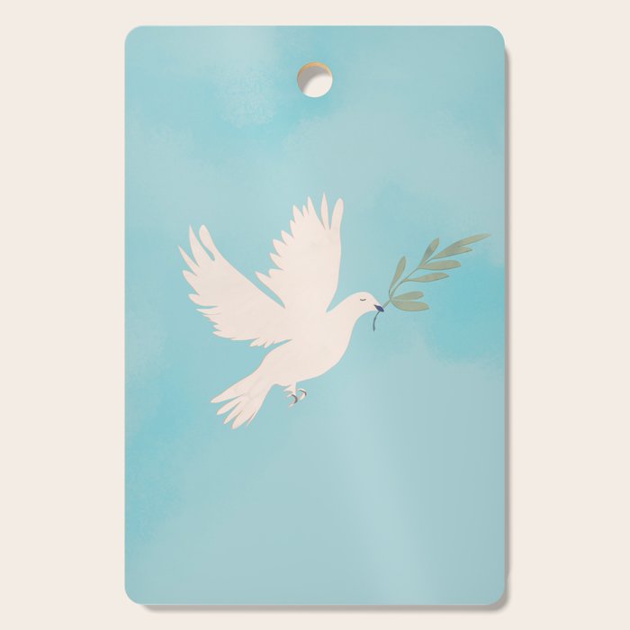 Dove of Peace with Olive Branch Cutting Board Gallery Image 1