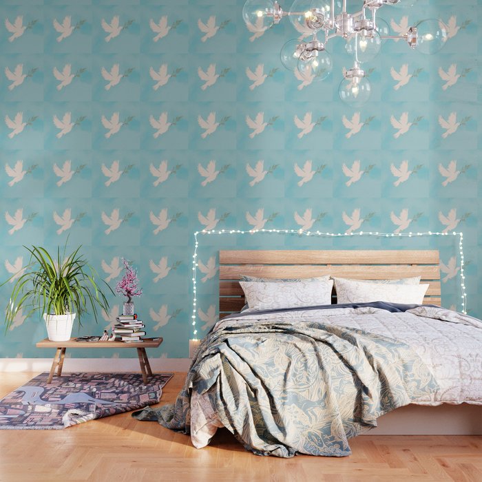 Dove of Peace with Olive Branch Wallpaper Gallery Image 3