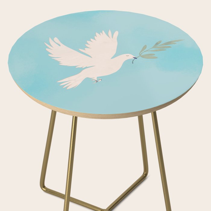 Dove of Peace with Olive Branch Side Table Gallery Image 2