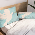 Dove of Peace with Olive Branch Pillow Sham Gallery Image 2