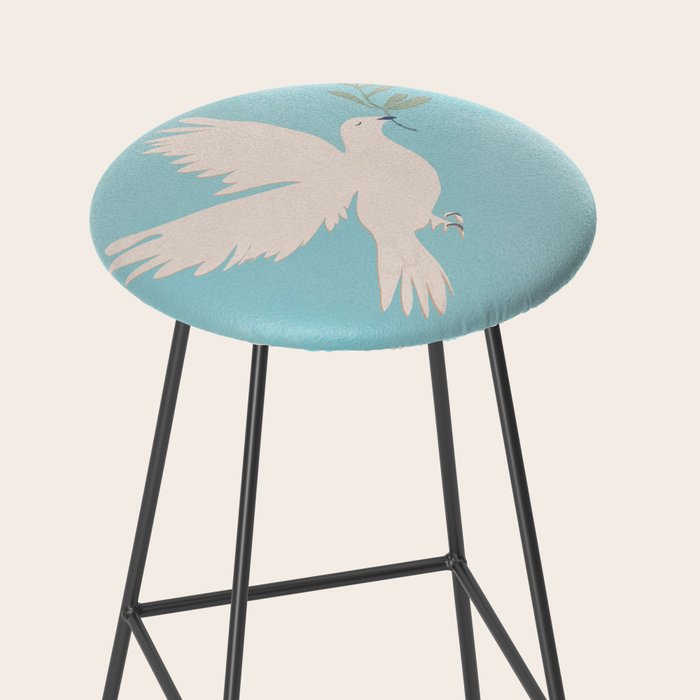 Dove of Peace with Olive Branch Stool Gallery Image 2