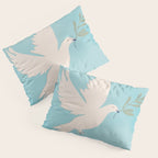 Dove of Peace with Olive Branch Pillow Sham Gallery Image 3