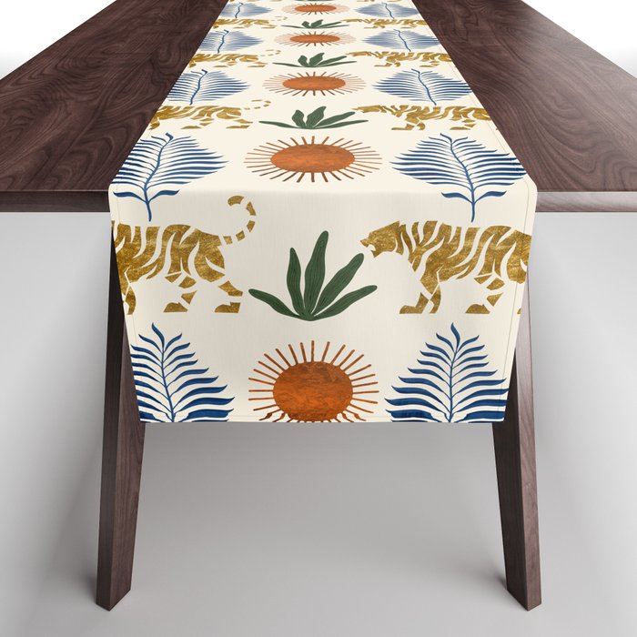 Jungle Tiger Print Table Runner Gallery Image 1