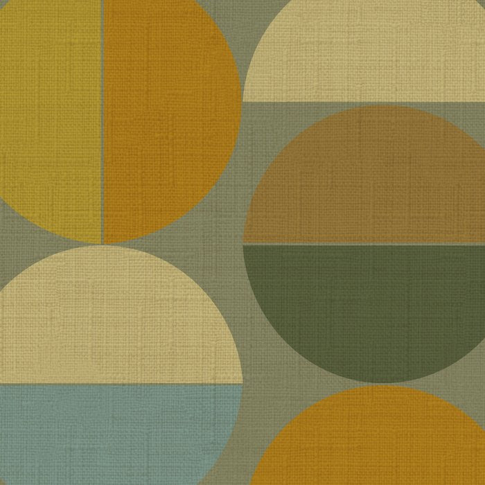 mid century geometric abstract green Coffee Mug Gallery Image 2