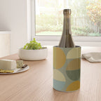 mid century geometric abstract green Wine Chiller Gallery Image 4