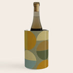 mid century geometric abstract green Wine Chiller Gallery Image 1