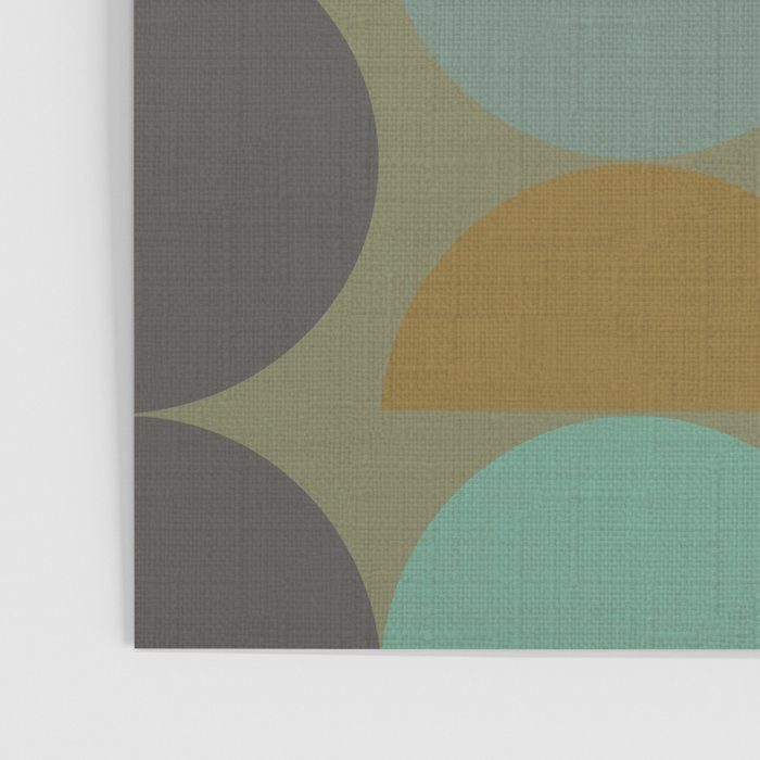 mid century geometric abstract green Poster Gallery Image 3