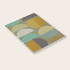 mid century geometric abstract green Notebook Gallery Image 3