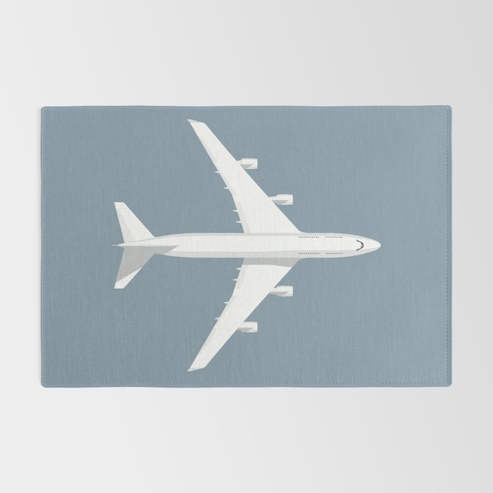747-400 Jumbo Jet Airliner Aircraft - Slate Rug Gallery Image 2