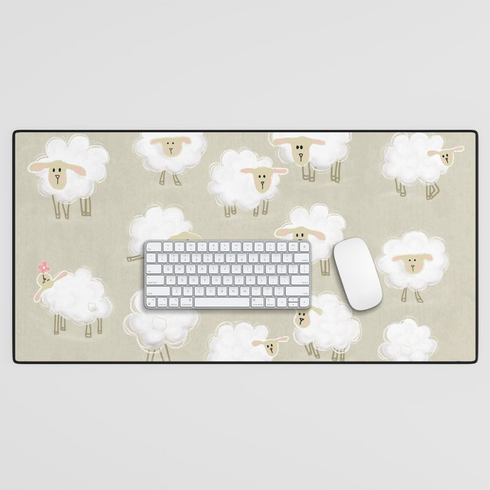 Herd of sheep Desk Mat