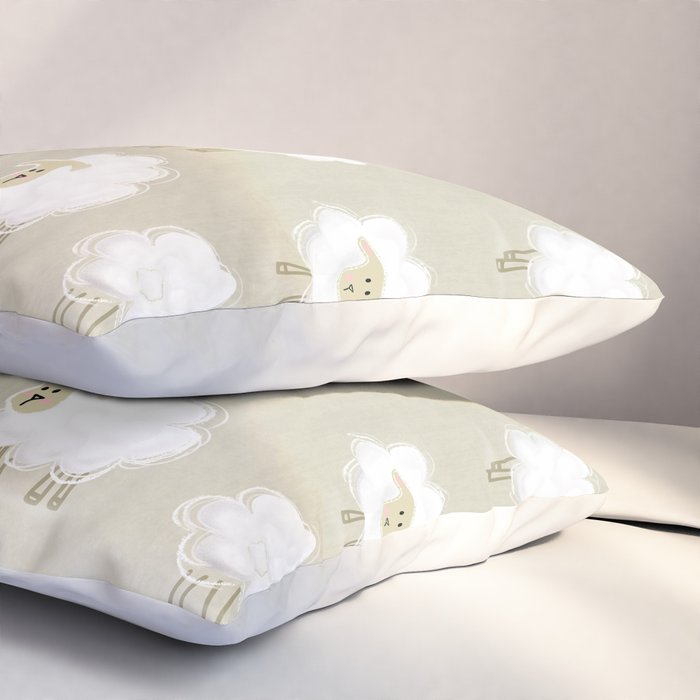Herd of sheep Pillow Sham Gallery Image 3