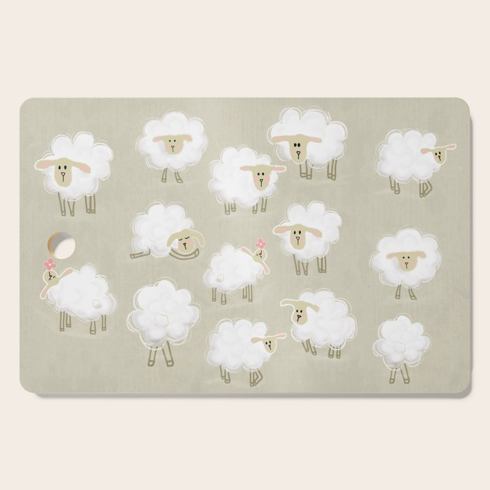 Herd of sheep Cutting Board Gallery Image 1