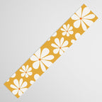 Retro Daisy Pattern - Golden Yellow Table Runner Gallery Image 3