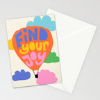 Find Your Joy Hot Air Ballon - Positive Quote Stationery Card Gallery Image 2
