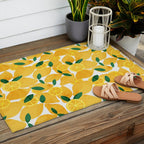 lemon mediterranean still life Outdoor Rug Gallery Image 2