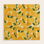 lemon mediterranean still life Wood Wall Art Gallery Image 1
