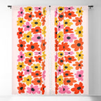 Retro Flowers: Pastel Edition Window Curtain Gallery Image 5