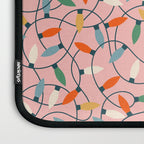 Vintage tangled christmas lights art pattern Laptop Sleeve Gallery Image 3