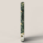 Night Forest Watercolor Dark Green Owls All Over iPhone Case Gallery Image 2