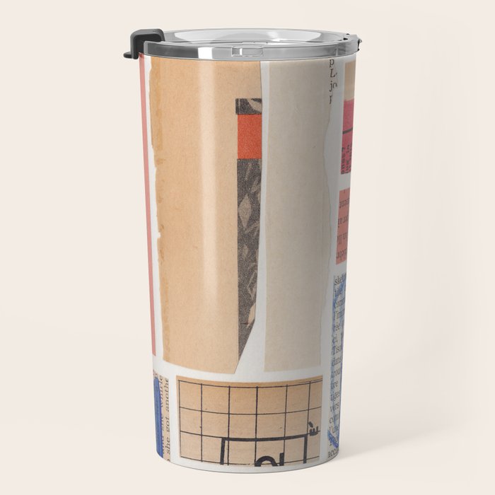 Abstract Mixed Media Collage #3 Travel Mug Gallery Image 3