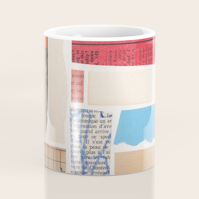 Abstract Mixed Media Collage #3 Coffee Mug Gallery Image 4