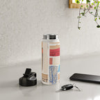 Abstract Mixed Media Collage #3 Water Bottle Gallery Image 4