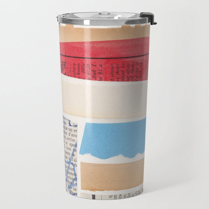 Abstract Mixed Media Collage #3 Travel Mug Gallery Image 2