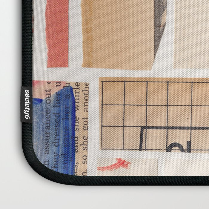 Abstract Mixed Media Collage #3 Laptop Sleeve Gallery Image 3