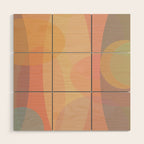 Pastel Abstract Wood Wall Art Gallery Image 1