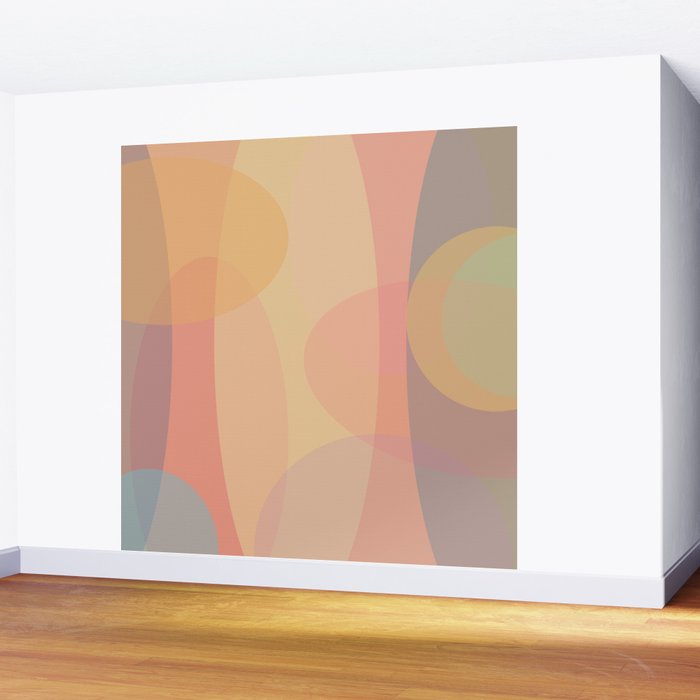 Pastel Abstract Wall Mural Gallery Image 2