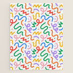 Colorful fun line doodle art pattern Jigsaw Puzzle Gallery Image 1
