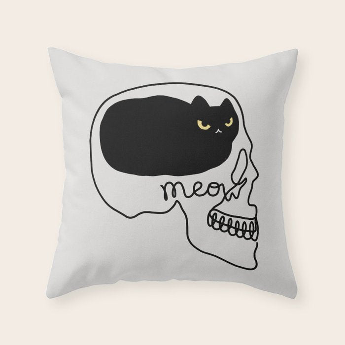 Cat Landscape 67: Cat People Throw Pillow Gallery Image 6