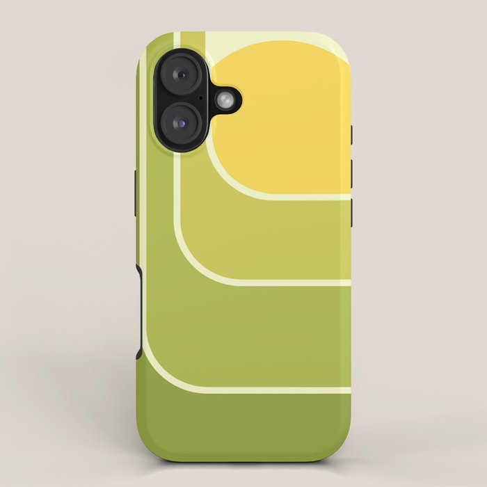 Retro Geometric Sun Set Design 432 iPhone Case Gallery Image 1