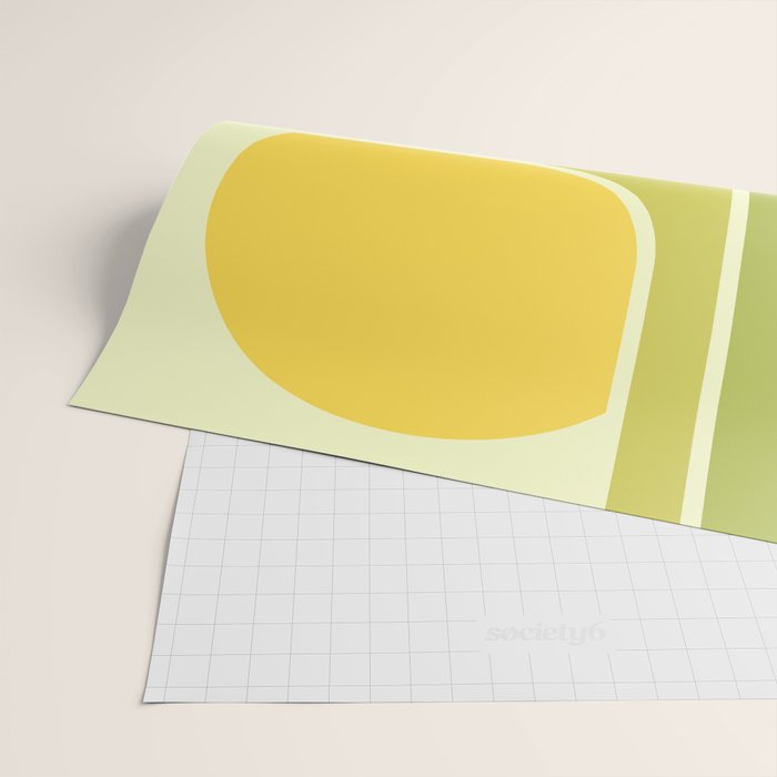 Retro Geometric Sun Set Design 432 Wrapping Paper Gallery Image 2