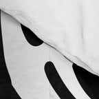 Abstract black and white paint stripe pattern Comforter Gallery Image 4