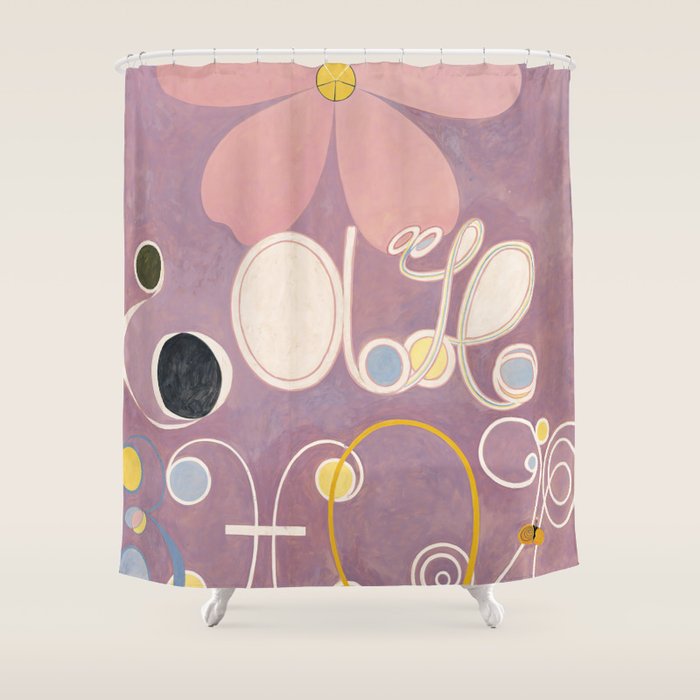 The Ten Largest, No 5, Adulthood by Hilma af Klint Shower Curtain Gallery Image 1