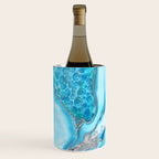 Liquid Marble -Blue quartz and gemstones Wine Chiller Gallery Image 2