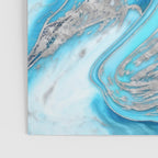 Liquid Marble -Blue quartz and gemstones Poster Gallery Image 3