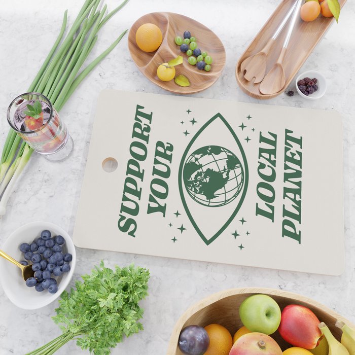 Support your Local Planet Cutting Board Gallery Image 2