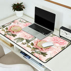 Vintage & Shabby Chic - Antique Pink Peony Flowers Garden Desk Mat Gallery Image 2