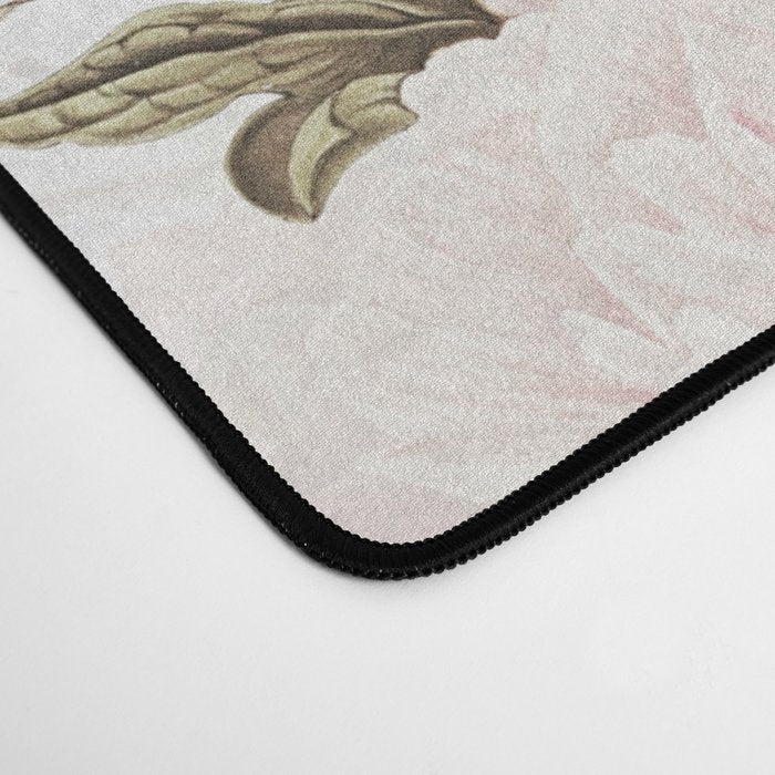 Vintage & Shabby Chic - Antique Pink Peony Flowers Garden Desk Mat Gallery Image 4