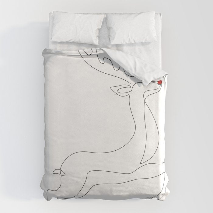 Red Nose Reindeer Duvet Cover Gallery Image 6